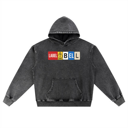 Snow Wash Oversized Hoodie